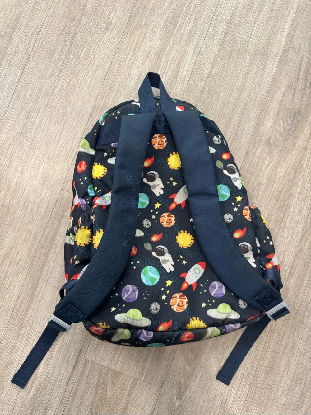 Ame & Lulu Kids' Space Print Navy Tennis Backpack